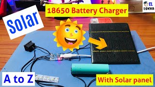 DIY Solar Charger with TP4056 Module  18650 Battery charger  Sinhala  Science project [upl. by Obe]