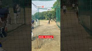 Side Arm Thrower cricket sidearms4reason thrower shorts cricketlover practice [upl. by Tnomad]