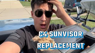 19841996 C4 CORVETTE SUNVISOR REPLACEMENT [upl. by Ahsram]