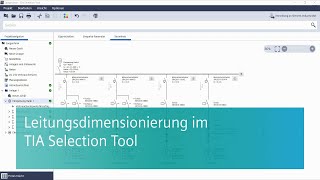 Leitungsdimensionierung im TIA Selection Tool [upl. by Oly]