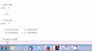 Scilab tutorial 5 Matrices [upl. by Mansfield]