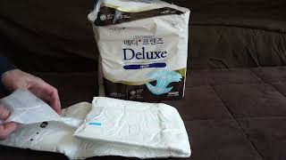 Medi Friends Deluxe Tape Adult Diaper Unboxing  Capacity Test [upl. by Domenic]