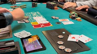 4way ALL IN 20000 DOLLAR pot in 102550 game  Poker Vlog 271 [upl. by Ahsenac]