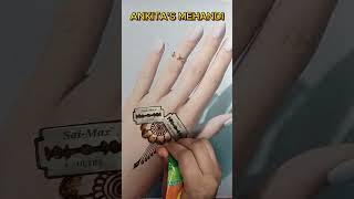 Beautiful Saving Bled Mehndi Design ❤️shortsmehndivideo [upl. by Anilosi]