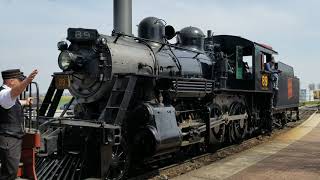 Strasburg Railroad 89 Leaves The Station [upl. by Mannie]