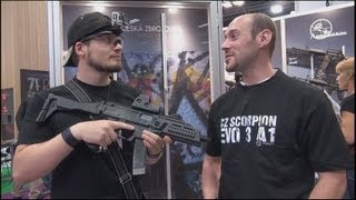 Airsoft Scorpion EVO 3 A1 ASG interview SGS 2013  KhanSeb [upl. by Sharona200]