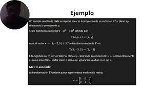 Transformaciones lineales [upl. by Pruchno531]