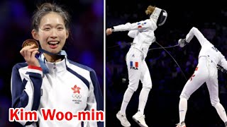 Paris Olympics 2024  Man Wai Vivian Kong Wins Gold Medal in the womens epee [upl. by Egdirdle]