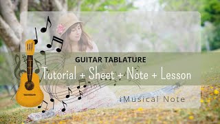 Guitar TAB  Justin Holland  Dixie’s Land  Tutorial Sheet Lesson iMn [upl. by Yssenhguahs564]