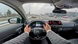 2022 Citroën C5 Aircross  Shine 15l diesel 130hp  POV Test Drive in winter time  part 2 [upl. by Docila]