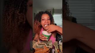 Wingstop mukbang asmr food [upl. by Eillor]