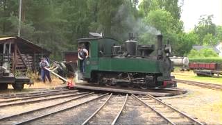 Ohsabanan museum railroad 15 km through the forest Sweden 2013 [upl. by Gretal]