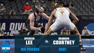 Spencer Lee vs Brandon Courtney 2021 NCAA Title 125 lbs [upl. by Ardra]