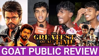 GOAT Public Review  GOAT Movie Review  GOAT Movie public review  GOAT Review  Vijay Fans review [upl. by Berneta]