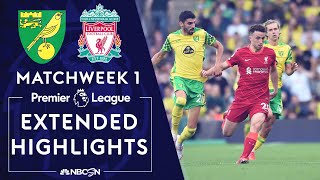 Norwich City v Liverpool  PREMIER LEAGUE HIGHLIGHTS  8142021  NBC Sports [upl. by Annah867]