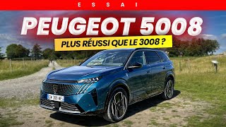 ESSAI Nouveau Peugeot 5008 2024  mieux que le 3008 pour 2000€ de plus  On vous dit tout [upl. by Yentrok]