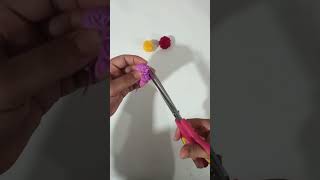 DIY Pom Poms  How To Make Perfect Pom Pom  Woolen Ball Making [upl. by Naed]