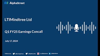 LTIMindtree Ltd Q1 FY202425 Earnings Conference Call [upl. by Atileda15]