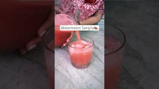 Watermelon Sangria Recipe Ready in 5Minutes sangria watermelon [upl. by Ezana]