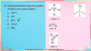 Latihan Soal Ikatan kimia Polar dan nonpolar 3 [upl. by Conlen]