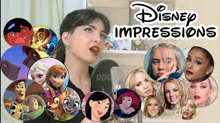 1 GIRL 15 VOICES  DISNEY EDITION BILLIE EILISH SINGING FROZEN amp MORE [upl. by Nomrah]