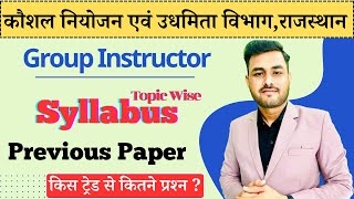 Rajasthan ITI Group Instructor Vacancy 2024  Syllabus Paper Pattern Question Weightage Details [upl. by Hancock819]