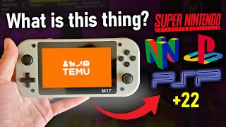 Trying a Mysterious 46 Handheld From Temu M17 Retro Handheld Console [upl. by Nael347]