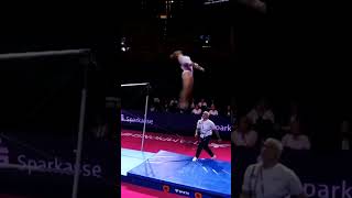 Gymnast PASSES OUT after dismount sports gymnastics fail [upl. by Ilrahc]