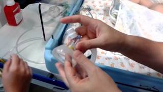 Neonatal resuscitation  setting up the Neopuff tpiece [upl. by Ajax]