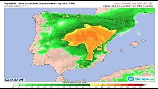 Posible nevada del SIGLO en Madrid predicción con modelos 3 enero 2021 [upl. by Deenya988]