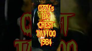 When OZZY OSBOURNE got his biggest tattoo in 1984 ozzyosbourneshorts [upl. by Anilat657]