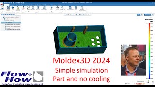 Moldex3D 2024 Setup your first simple simulation FlowHow® [upl. by Leahsim]