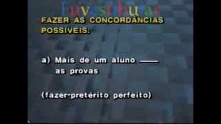 80 Revisão IV Concordância Verbal e Nominal  Gramática Vestibulando Digital [upl. by Hogle]