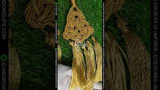 GOLD CINCTURE WITH ORNATE Plain Cincture with Gold Priest Cincture with knot gold [upl. by Irmine]