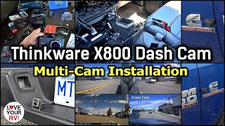 Thinkware X800 Dash Cam  Multi Cam Installation  Hard Wired into a Ram 3500 Pickup Truck [upl. by Assenov]