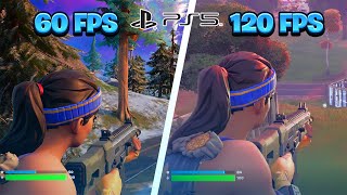 Fortnite Season 4 120FPS vs 60FPS Gameplay on PS5 Graphics Difference [upl. by Lever986]