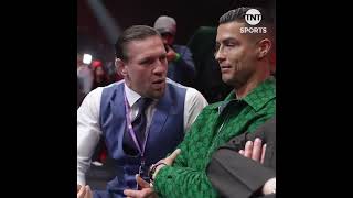 Conor McGregor and Cristiano Ronaldo sitting ringside 👀 DayOfReckoning [upl. by Reilamag]