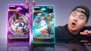 OPENING NEW YUGIOH 25TH ANNIVERSARY BLUEEYES amp DARK MAGICIAN STRUCTURE DECKS NEW RARITY [upl. by Aiker588]