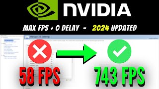 THE BEST NVIDIA CONTROL PANEL TWEAKS  UPDATED 2024 [upl. by Synned]