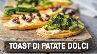 Toast di patate dolci versione dolce e salata [upl. by Ttimme]