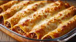 Perfektes Abendessen Cannelloni mit Hackfleisch und Tomatensauce Schnelles und einfaches Rezept ❗ [upl. by Dita536]