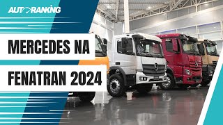 A linha 2025 dos caminhões da Mercedes será apresentada agora na Fenatran mas antecipamos pra você [upl. by Laiceps]