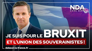 Je suis pour le Bruxit et lalliance des souverainistes aux Européennes 2024  Nicolas DupontAignan [upl. by Noterb]