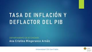 Datos de inflacion y deflactor PIB [upl. by Lybis821]