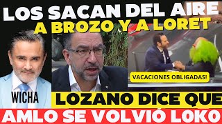 Sacan del aire a Brozo y Loret de Mola por 2 meses [upl. by Yemarej]