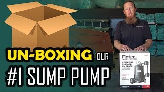 Flotec Sump Pump Unbox  Crawl Space or Basement Waterproofing  Best Sump Pump to Use [upl. by Nodal]