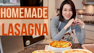 My Homemade Lasagna Recipe  鍾嘉欣 Linda Chung  ENG [upl. by Crawley74]