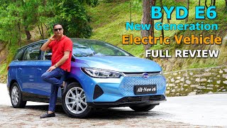 BYD New e6 2021 Longest Range EV in Nepal Full Review  बिजुली गाडी  Lokesh Oli [upl. by Aneloaup]