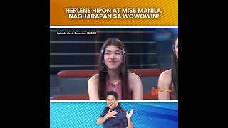 WOWOWIN NAGKAROON NG MISUNDERSTANDING HERLENE HIPON AT MISS MANILA NAGHARAPAN SA WOWOWIN [upl. by Trik]