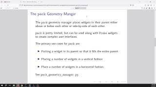 Tkinter Geometry Managers [upl. by Boothman]